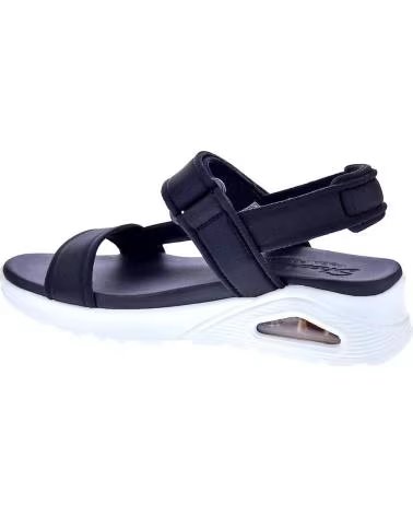 SANDÁLIAS SKECHERS UNO SUMMER STAND2 FEMININAS PRETAS NEGRO