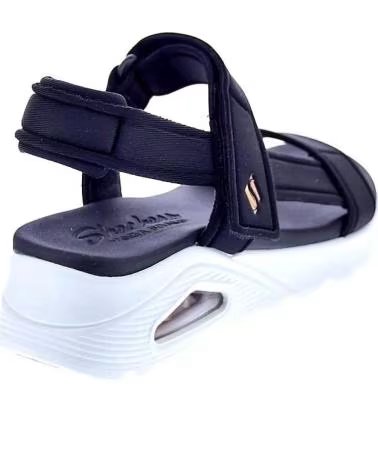SANDÁLIAS SKECHERS UNO SUMMER STAND2 FEMININAS PRETAS NEGRO