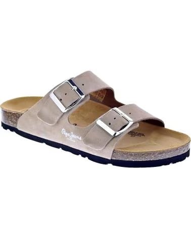 PEPE JEANS SANDALIAS OBAN SUEDE PARA MUJER EN COLOR BEIGE