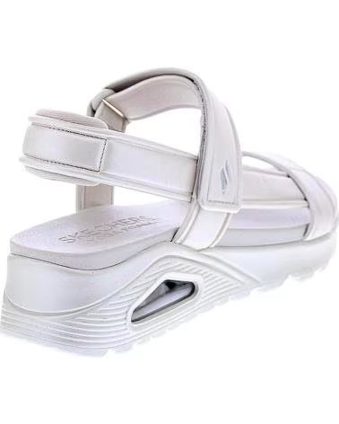 SANDÁLIAS SKECHERS UNO BASIC PRETTY FEMININAS BRANCAS OFWHITTE
