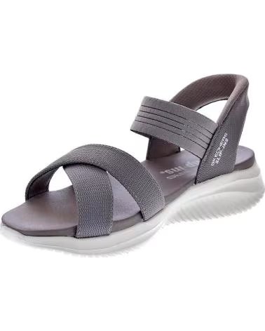 SKECHERS SANDÁLIAS SKECHERS SLIP-INS ULTRA FLEX 30 FEMININO GRIS