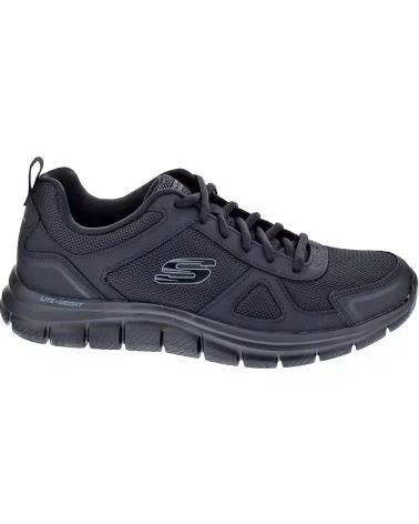 SKECHERS ZAPATOS HOMBRE ZAPATILLAS BAJAS MODELO TRACK NEGRO
