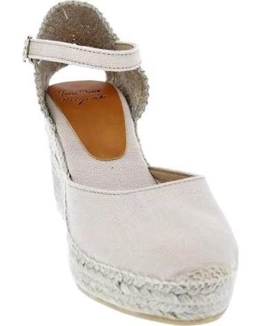 TONI PONS LAIA BEIGE WEDGE SANDALS PEDRA