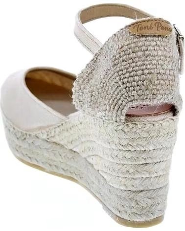 TONI PONS LAIA BEIGE WEDGE SANDALS PEDRA