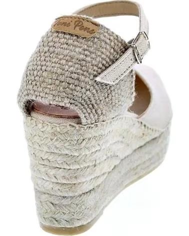 TONI PONS LAIA BEIGE WEDGE SANDALS PEDRA
