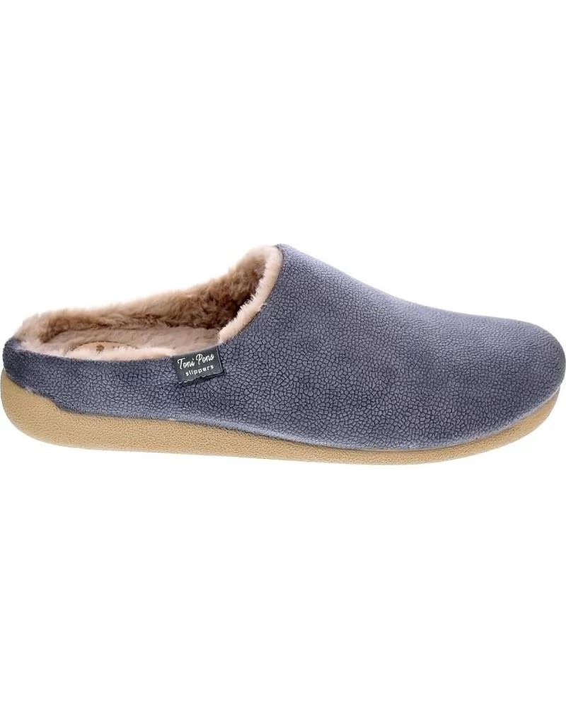 Hausschuhe-De-Hombre-TONI-PONS-TONI PONS PANTOFFEL OFFEN 130251 GRAU-GRIS