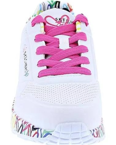 Schuhe für Mädchen und Junge SKECHERS ZAPATILLAS UNO LITE PARA NINOS UNISEX EN COLOR BLANCO BLANCO