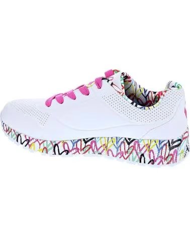 Schuhe für Mädchen und Junge SKECHERS ZAPATILLAS UNO LITE PARA NINOS UNISEX EN COLOR BLANCO BLANCO