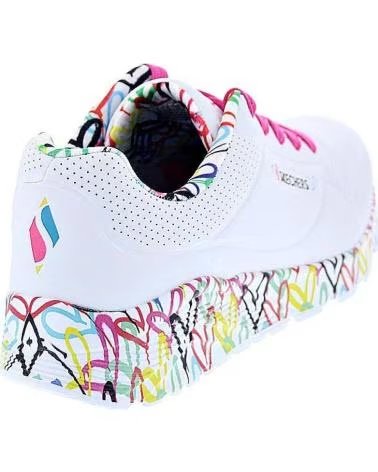 Schuhe für Mädchen und Junge SKECHERS ZAPATILLAS UNO LITE PARA NINOS UNISEX EN COLOR BLANCO BLANCO