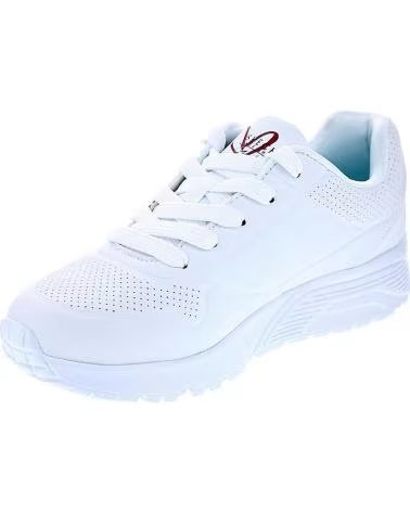 BASKETS SKECHERS UNO LITE AVEC CŒURS POUR FILLE ET FEMME BLANCO