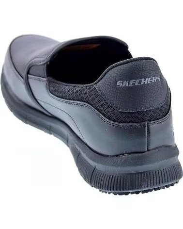 SKECHERS ZAPATILLAS NAMPA GROTON CALZADO TRABAJO 77157EC-BLK NEGRO