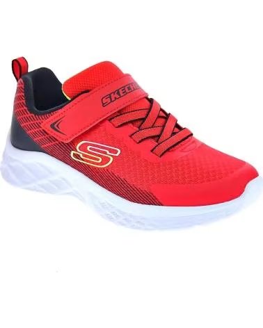 SKECHERS ZAPATOS ZAPATOS NINO ZAPATILLAS MODELO MICROSPEC II ROJO
