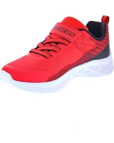 SKECHERS ZAPATOS ZAPATOS NINO ZAPATILLAS MODELO MICROSPEC II ROJO