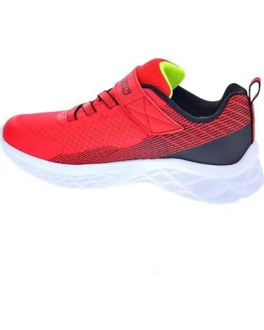SKECHERS ZAPATOS ZAPATOS NINO ZAPATILLAS MODELO MICROSPEC II ROJO