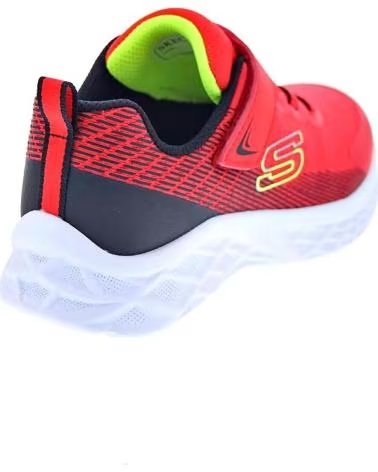 SKECHERS ZAPATOS ZAPATOS NINO ZAPATILLAS MODELO MICROSPEC II ROJO