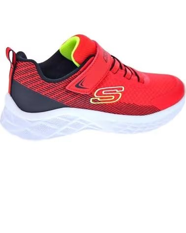 SKECHERS ZAPATOS ZAPATOS NINO ZAPATILLAS MODELO MICROSPEC II ROJO