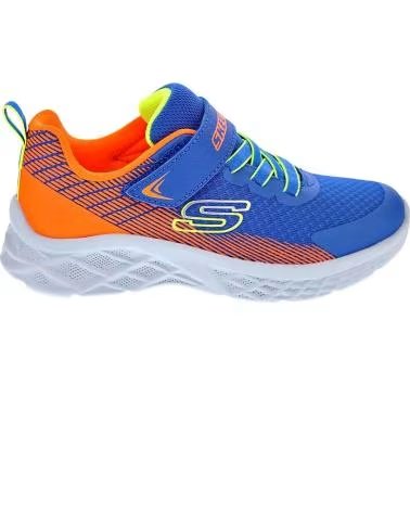 SCARPE SPORTIVE SKECHERS MICROSPEC II ZOVRIX PER BAMBINO BLUE