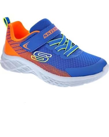 SCARPE SPORTIVE SKECHERS MICROSPEC II ZOVRIX PER BAMBINO BLUE