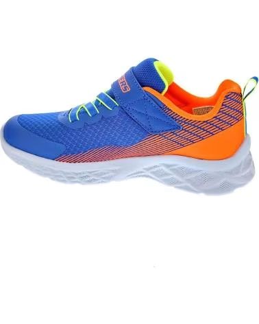 SCARPE SPORTIVE SKECHERS MICROSPEC II ZOVRIX PER BAMBINO BLUE