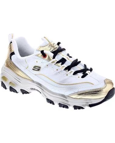 SCARPE SPORTIVE DA DONNA SKECHERS D LITES WBGD BIANCHE WBGD