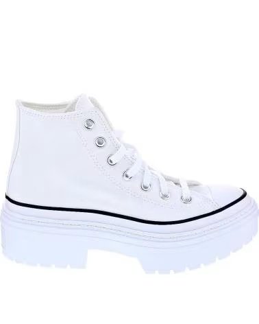 CONVERSE CHUCK TAYLOR ALL STAR LUGGED HI SCARPE DONNA BIANCHE BLANCO