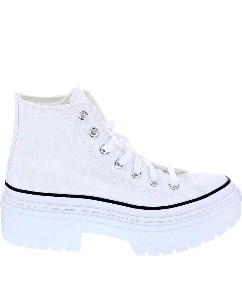 CONVERSE CHUCK TAYLOR ALL STAR LUGGED HI SCARPE DONNA BIANCHE BLANCO