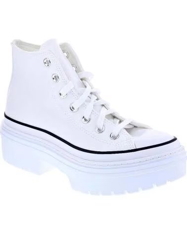 CONVERSE CHUCK TAYLOR ALL STAR LUGGED HI SCARPE DONNA BIANCHE BLANCO