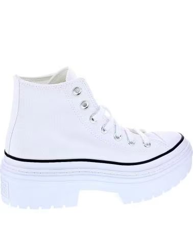 CONVERSE CHUCK TAYLOR ALL STAR LUGGED HI SCARPE DONNA BIANCHE BLANCO