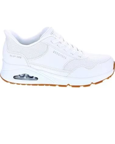 BASKETS SKECHERS SLIP-INS UNO - BANKSIA BLANC FEMME BLANCO