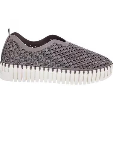 ILSE JACOBSEN MOCASSINS MODELO 3373 EM CINZA GRIS