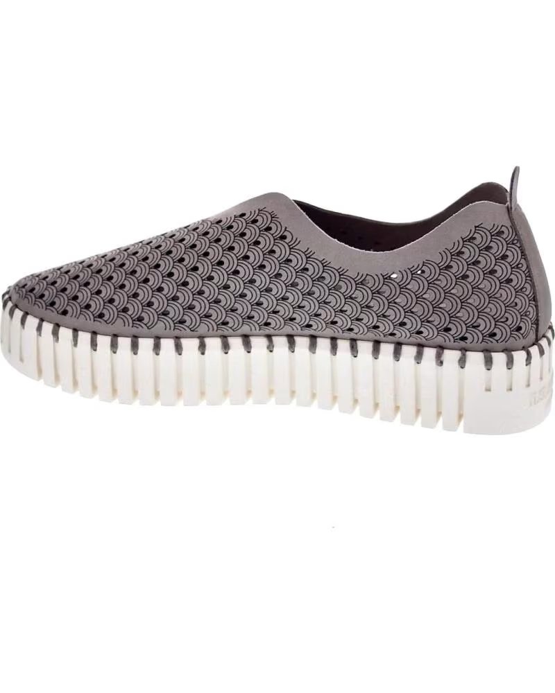 ILSE JACOBSEN MOCASSINS MODELO 3373 EM CINZA GRIS