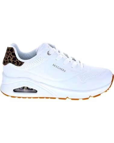 SKECHERS ZAPATOS ZAPATOS MUJER ZAPATILLAS BAJAS MODELO UNO JUNGLE BLANCO