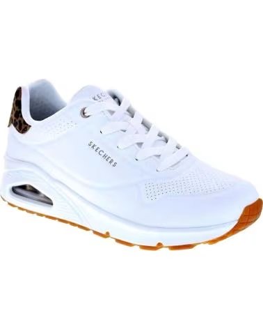 SKECHERS ZAPATOS ZAPATOS MUJER ZAPATILLAS BAJAS MODELO UNO JUNGLE BLANCO