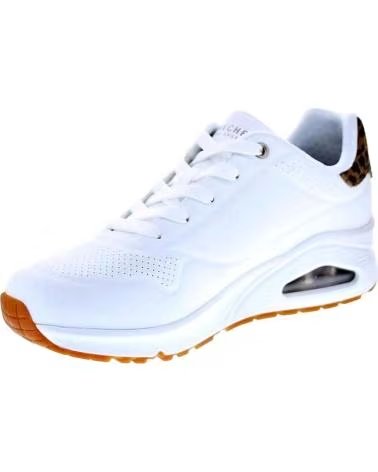 SKECHERS ZAPATOS ZAPATOS MUJER ZAPATILLAS BAJAS MODELO UNO JUNGLE BLANCO