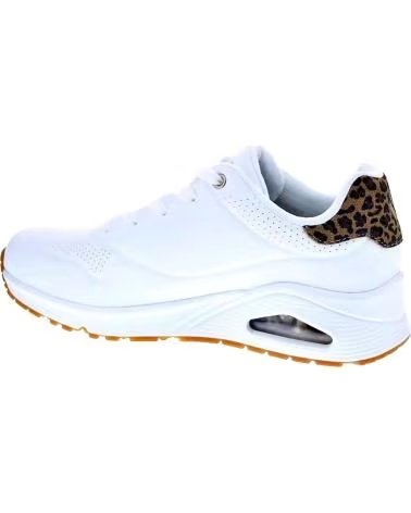 SKECHERS ZAPATOS ZAPATOS MUJER ZAPATILLAS BAJAS MODELO UNO JUNGLE BLANCO
