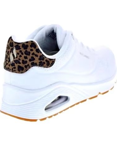 SKECHERS ZAPATOS ZAPATOS MUJER ZAPATILLAS BAJAS MODELO UNO JUNGLE BLANCO