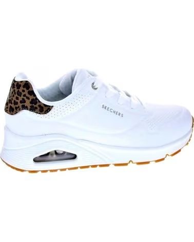SKECHERS ZAPATOS ZAPATOS MUJER ZAPATILLAS BAJAS MODELO UNO JUNGLE BLANCO
