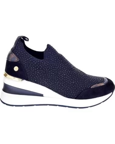 SNEAKERS XTI DONNA NERE CON ZEPPA E STILE CALZINO NEGRO