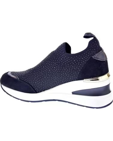 ZAPATILLAS XTI MUJER NEGRAS CON CUÑA Y ESTILO CALCETÍN NEGRO