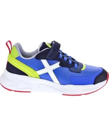 MUNICH Zapatillas Mini Track Vco 114 - Azul-Verde Lima en azul para ninos unisex AZUL