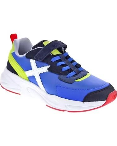 MUNICH Zapatillas Mini Track Vco 114 - Azul-Verde Lima en azul para ninos unisex AZUL