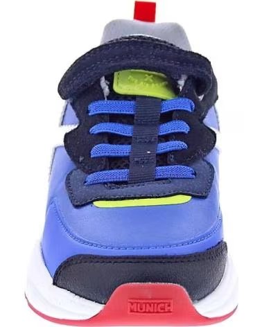 MUNICH Zapatillas Mini Track Vco 114 - Azul-Verde Lima en azul para ninos unisex AZUL