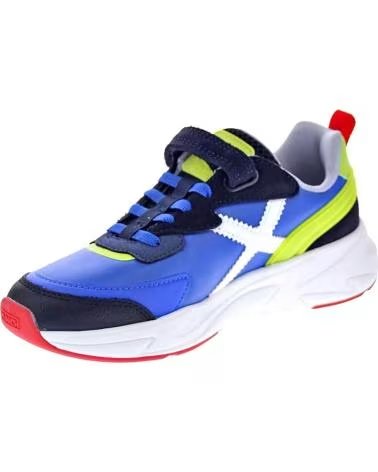 MUNICH Zapatillas Mini Track Vco 114 - Azul-Verde Lima en azul para ninos unisex AZUL