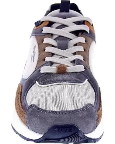 PEPE JEANS ZAPATILLAS PMS600002-MARLON EN MARRON PARA HOMBRE GRIS-MARRóN