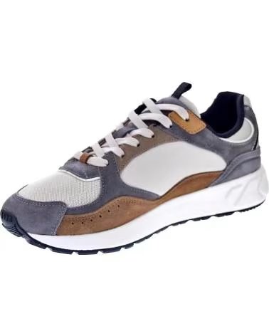 PEPE JEANS ZAPATILLAS PMS600002-MARLON EN MARRON PARA HOMBRE GRIS-MARRóN