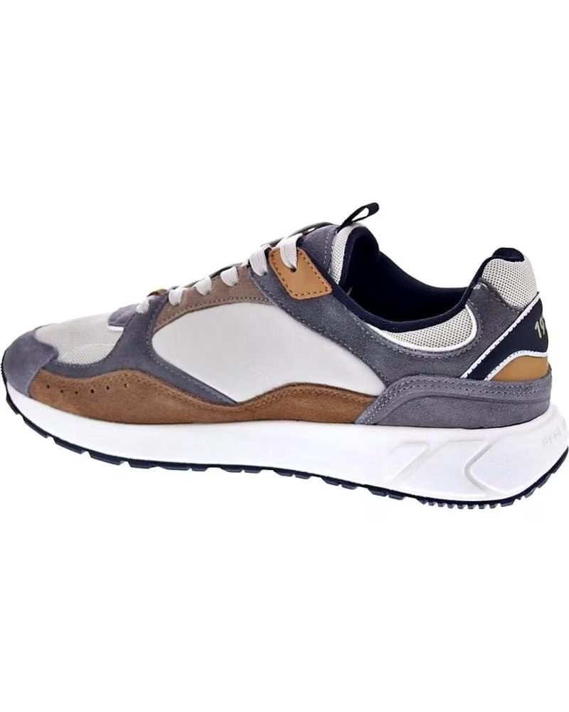 PEPE JEANS ZAPATILLAS PMS600002-MARLON EN MARRON PARA HOMBRE GRIS-MARRóN