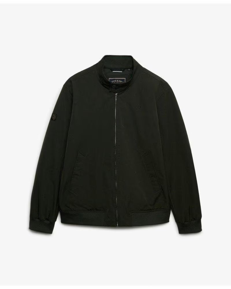 SUPERDRY GESTEPPTE HARRINGTON-JACKE IN OLIVGRÜN VON CO VARIOS COLORES