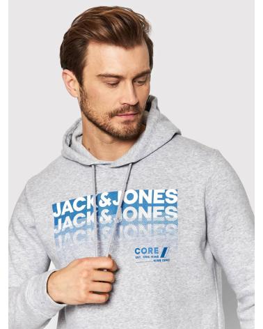 JACK AND JONES SUDADERA GRIS CON ESTAMPADO GRÁFICO JACK & JONES BOOSTER GRIS