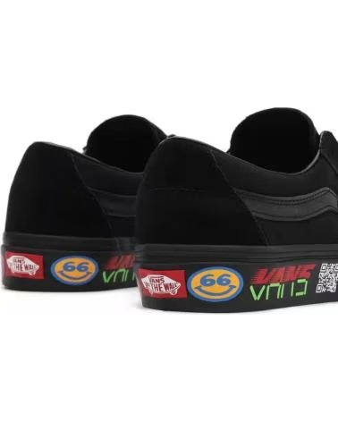 VANS OFF THE WALL SCARPE VANS UA SK8-LOW DISRUPTIVE NERE DA UOMO NEGRO