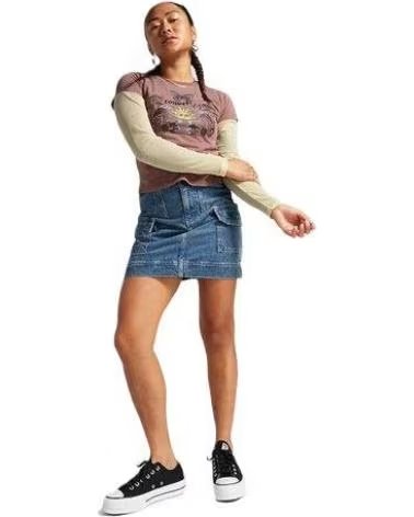 CAMISETA CONVERSE DE MANGA CURTA COM ESTAMPA DE BORBOLETA FEMININA ROSA